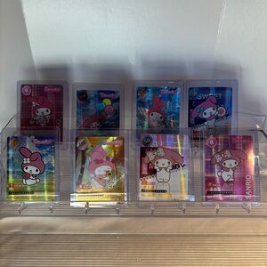 Sanrio My Melody Holographic Cards - Pink and White